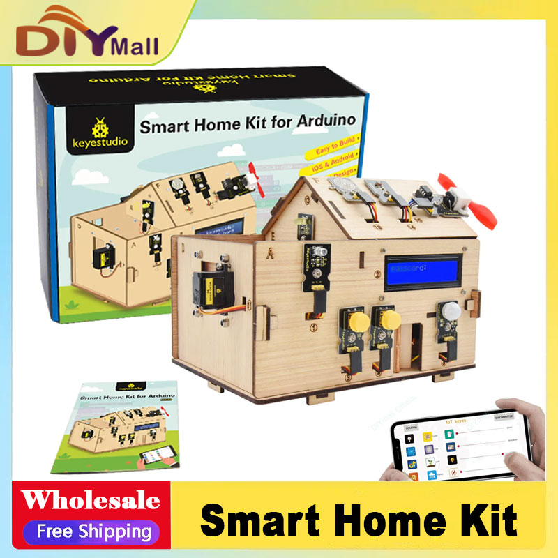 Smart Home Kit For Arduino - Keyestudio Smart IoT Home Kit with