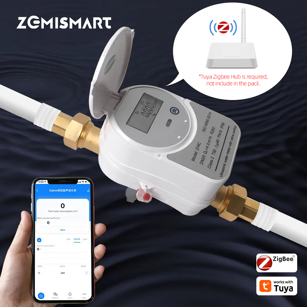 Smart Home Hub - Zemismart Zigbee Smart Water Meter Valve