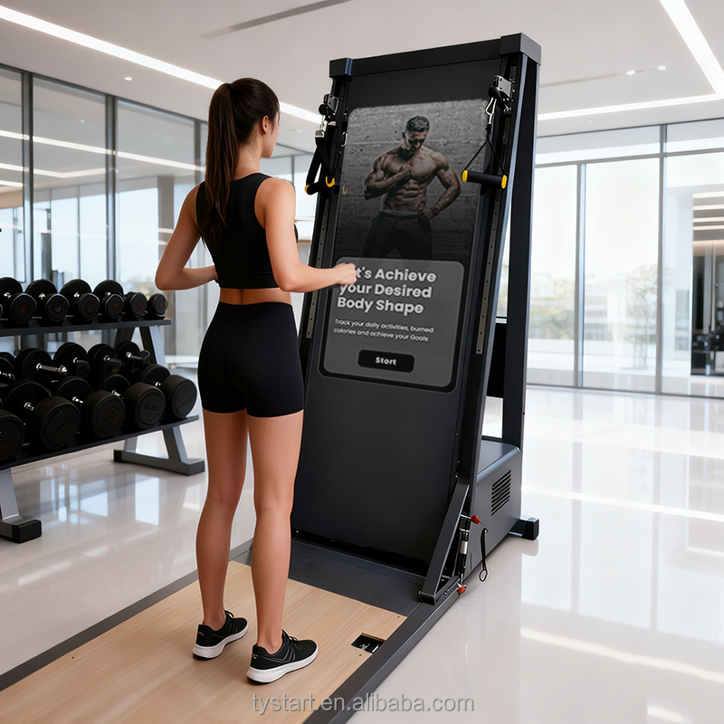 Smart Home Gym Mirror - Tystart Ai Smart Fitness Mirrors Floor