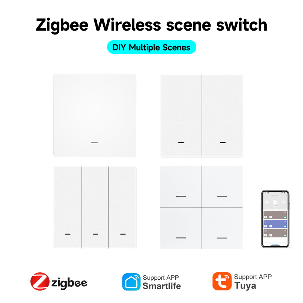 Smart Home Z Wave - Tuya ZigBee 3.0 Smart Scene Switch