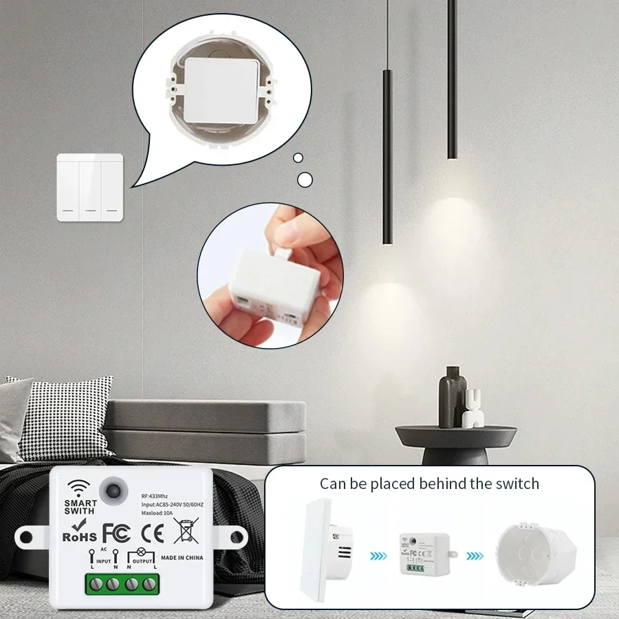RF 433MHz Wireless Remote Cont - огляд і ціна Smart Home Life
