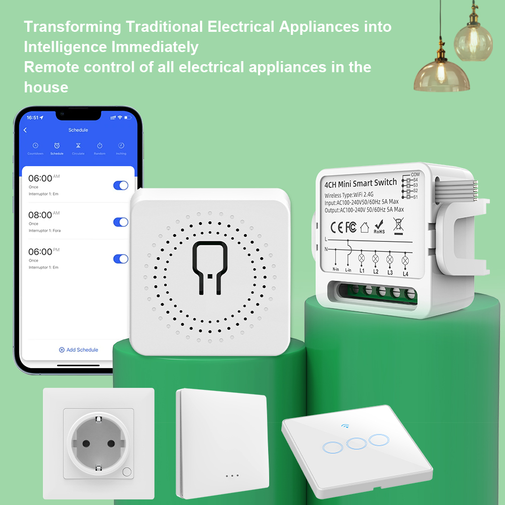 Tuya WiFi Smart Switch 1/2/3/4 - огляд і ціна Smart Light Switch
