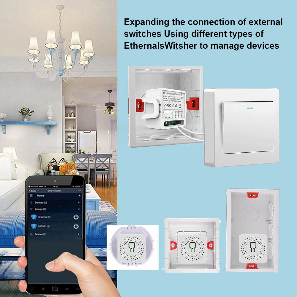 Tuya WiFi Smart Switch 1/2/3/4 - огляд і ціна Smart Light Switch