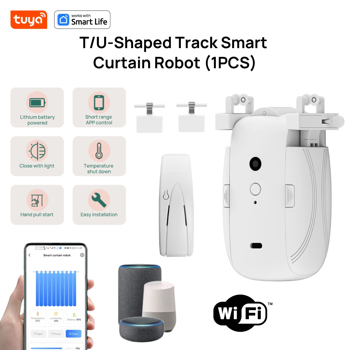 Tuya Smart WiFi Curtain Robot  - огляд і ціна Smart Home Hub