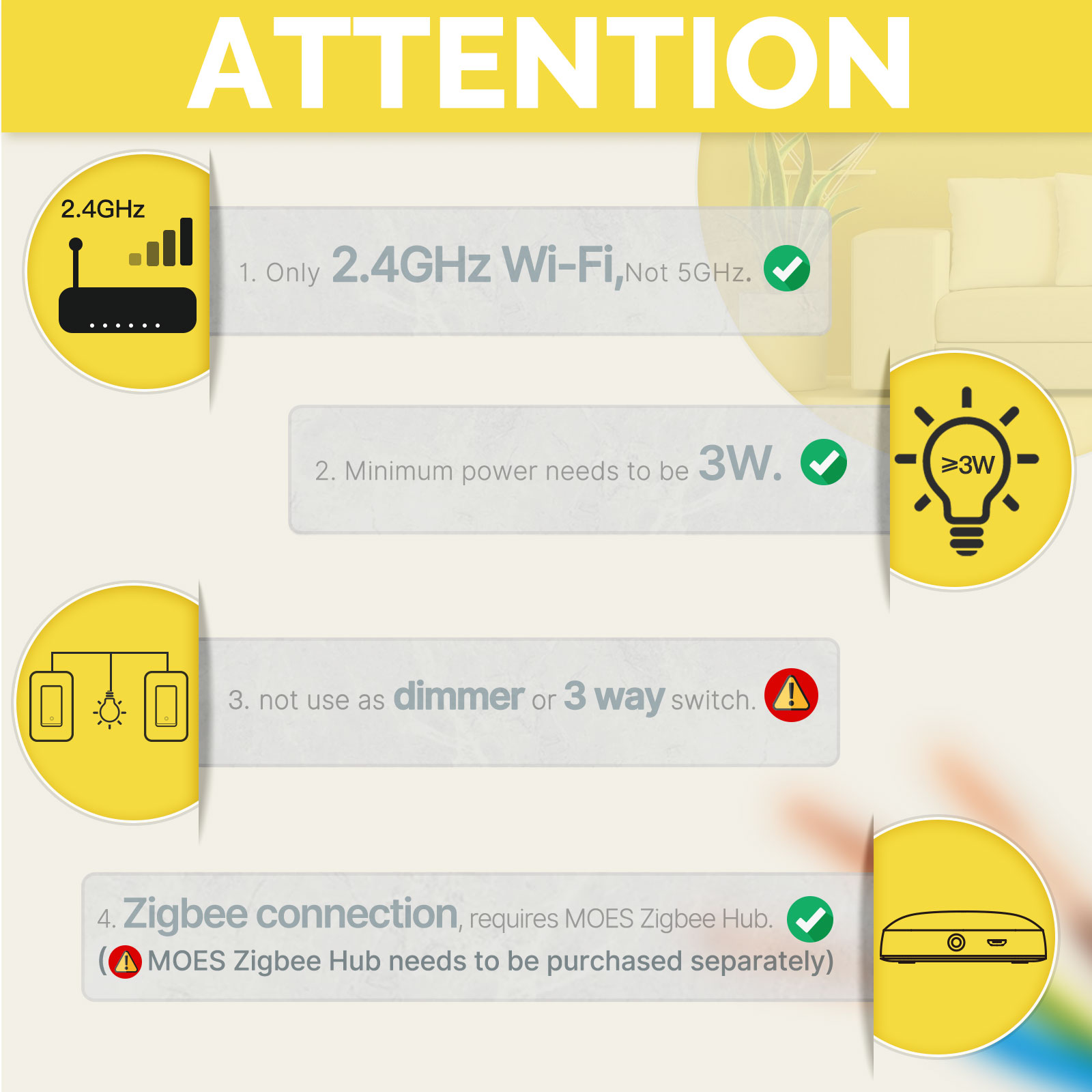 MOES US Standard Zigbee Smart  - огляд і ціна Smart Home Z Wave
