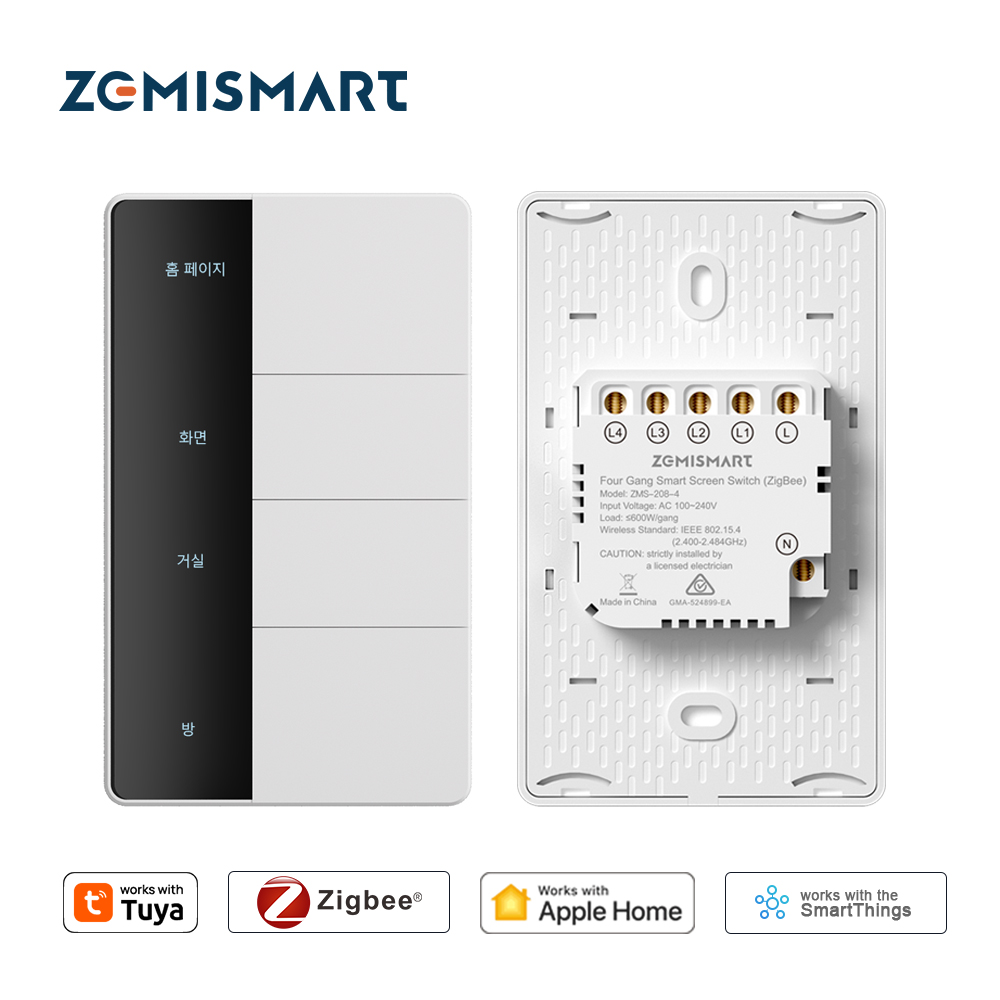 1234 Gang US Type Zigbee Push  - огляд і ціна Smart Home Hub