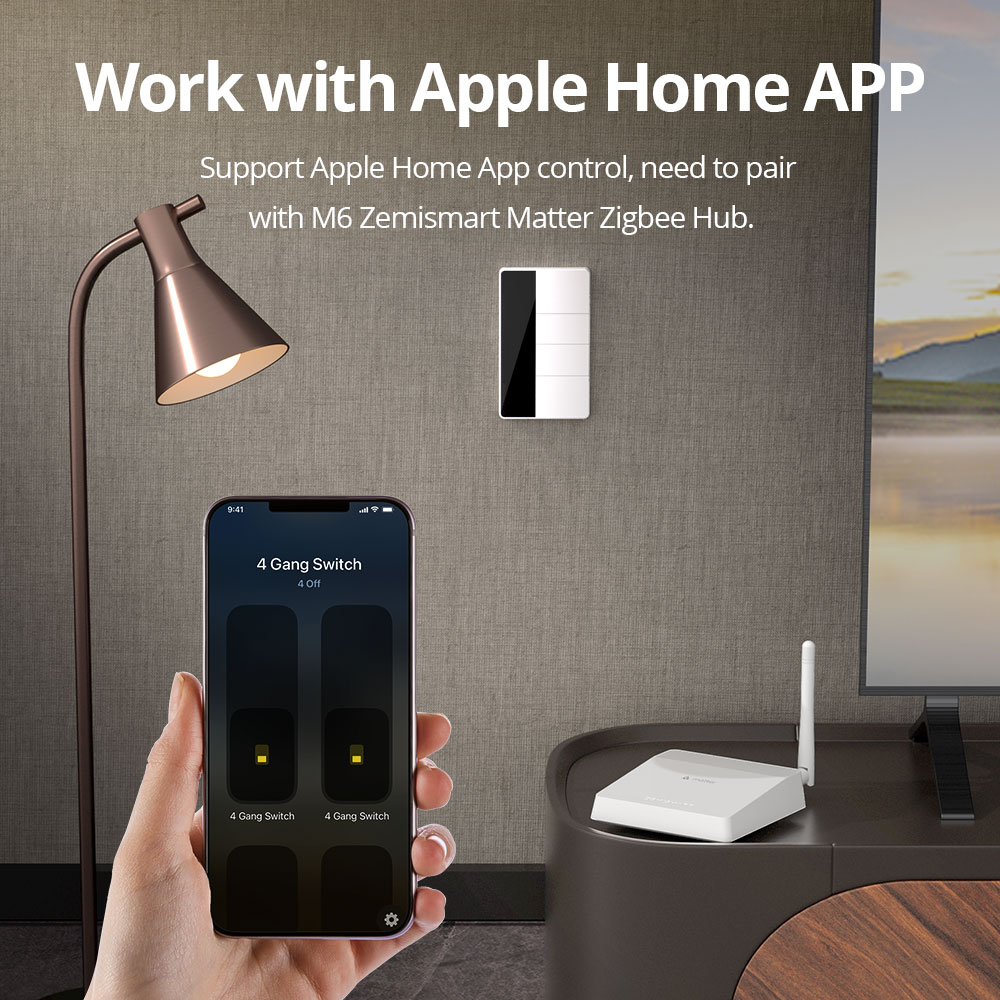1234 Gang US Type Zigbee Push  - огляд і ціна Smart Home Hub