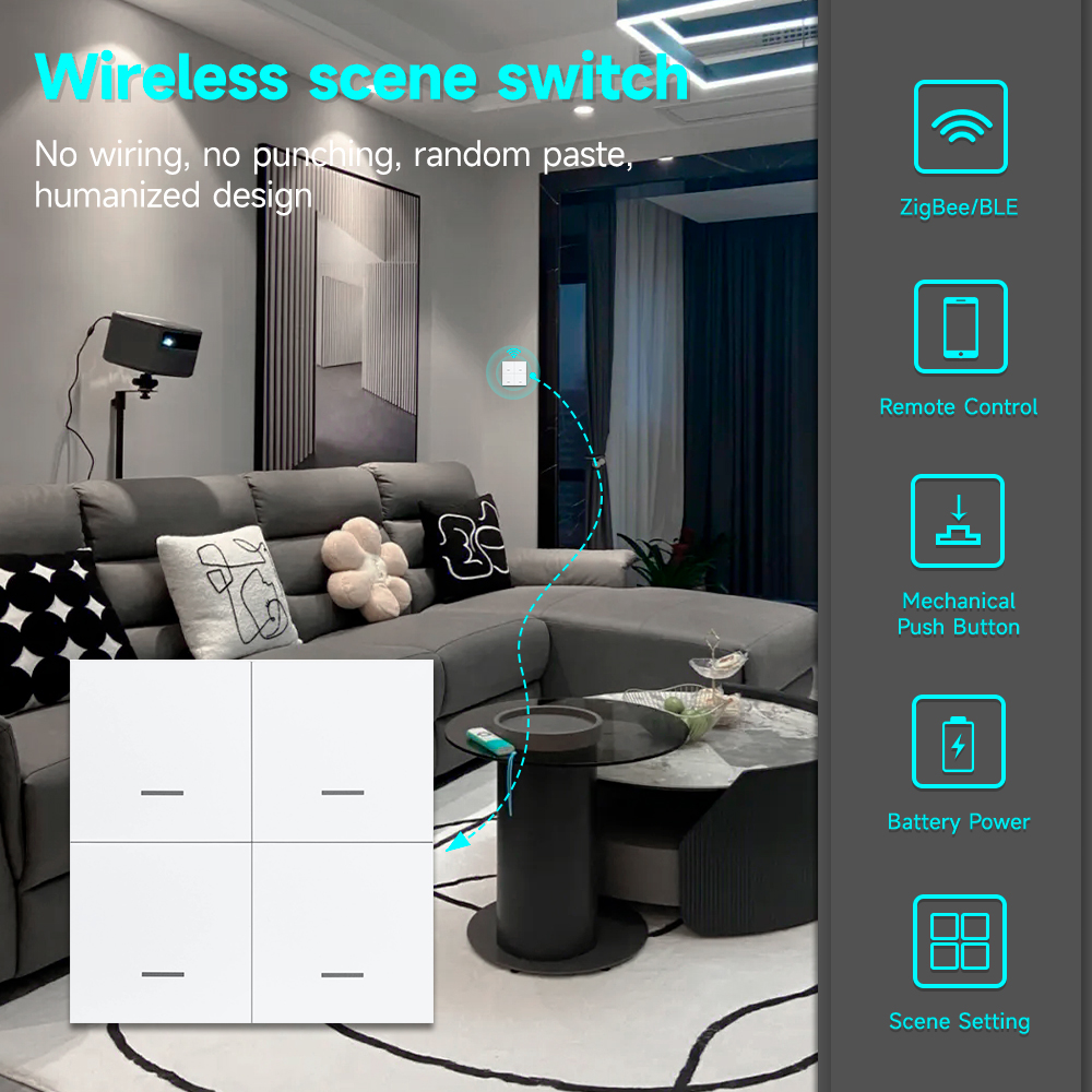 Tuya ZigBee 3.0 Smart Scene Sw - огляд і ціна Smart Home Z Wave