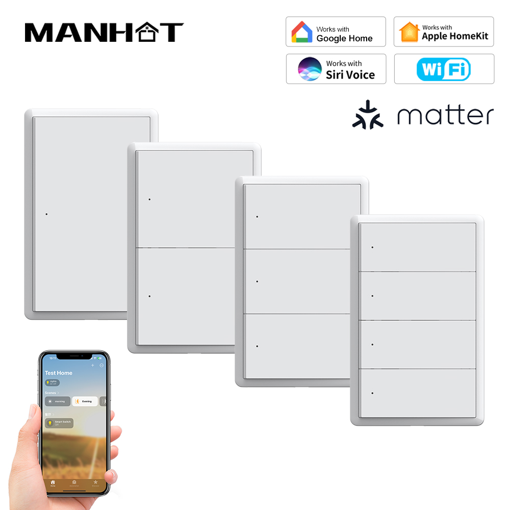 MANHOT Homekit WiFi Smart Swit - огляд і ціна Smart Light Switch