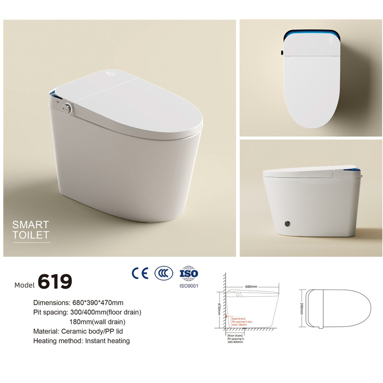 Luxury Square Smart Toilet Aut - огляд і ціна Smart Home Hotel