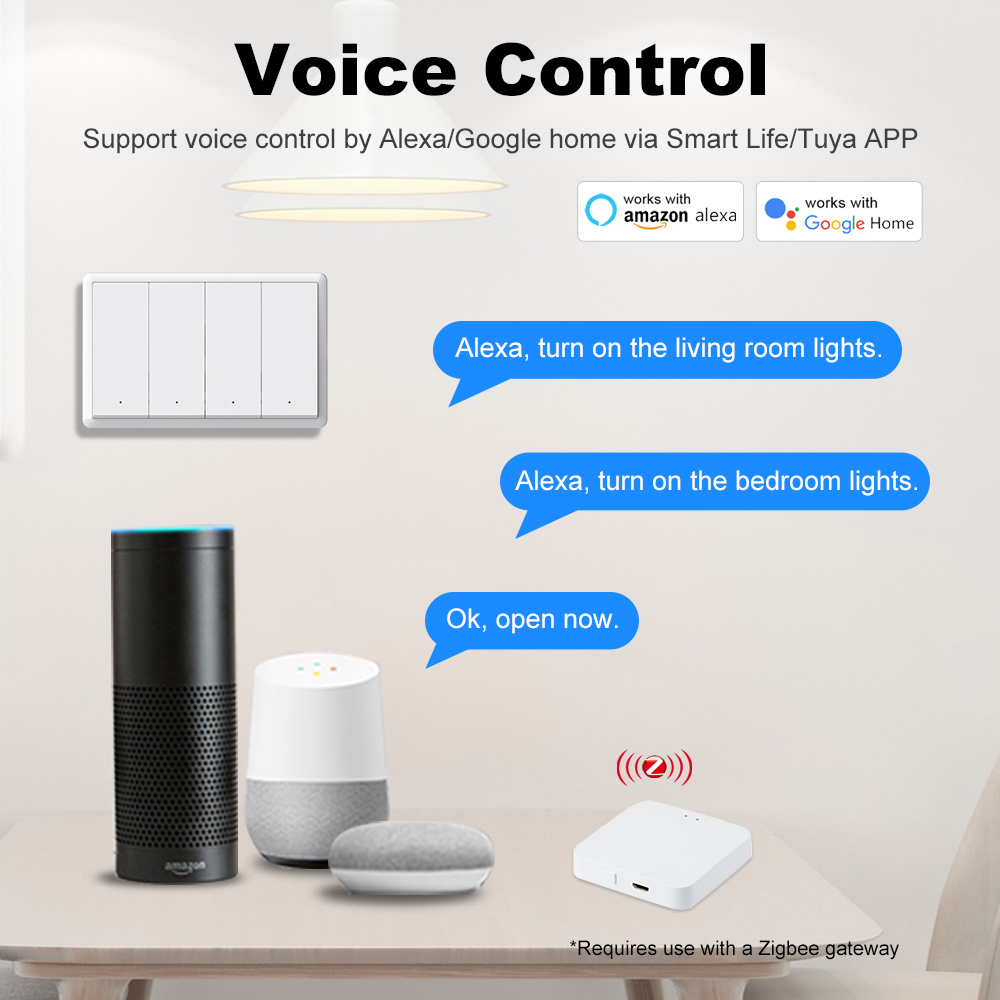 MANHOT ZigBee3.0 Smart Switch  - огляд і ціна Smart Light Switch