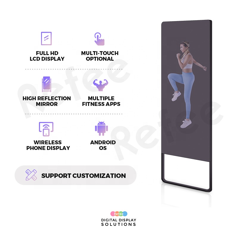 Home Smart Digital Mirror Andr - огляд і ціна Smart Home Gym Mirror