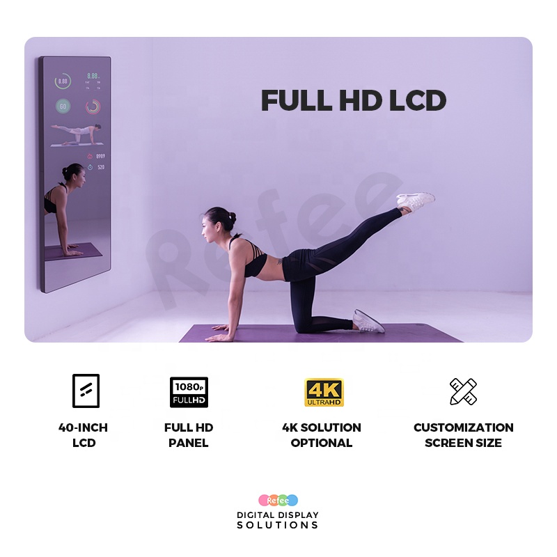 Home Smart Digital Mirror Andr - огляд і ціна Smart Home Gym Mirror